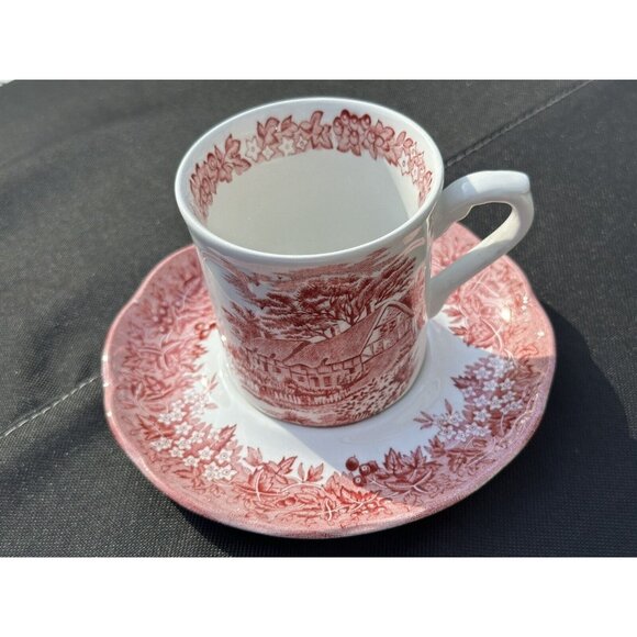 JG MEAKIN Romantic England Other - J&G MEAKIN Romantic England A.Hathaways  Cottage Cup Saucer Floral Decor romanti